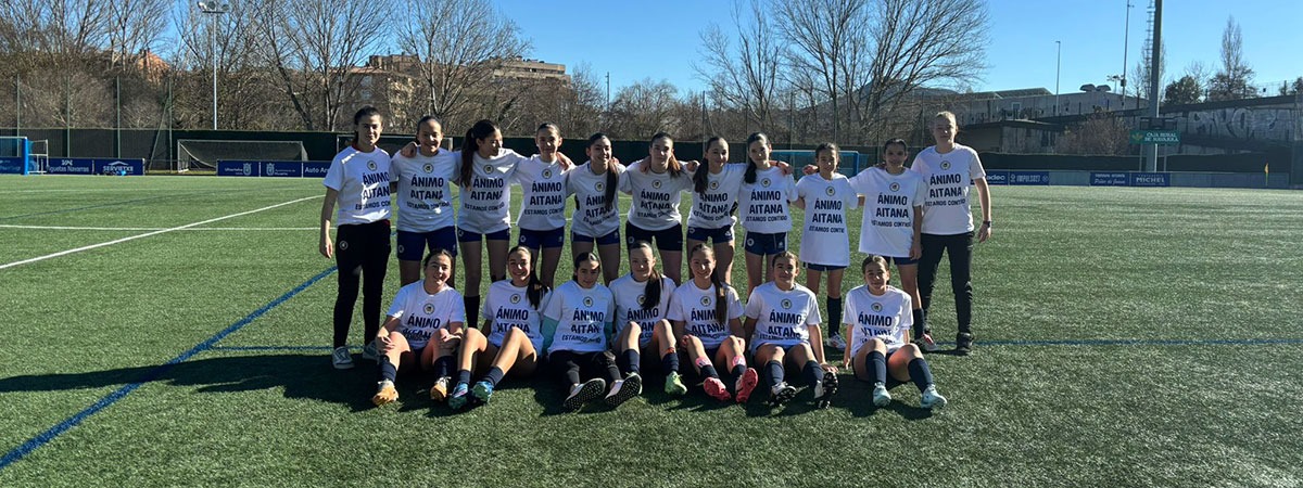 Unidas por Aitana: El equipo Infantil-Cadete femenino apoya a su guerrera